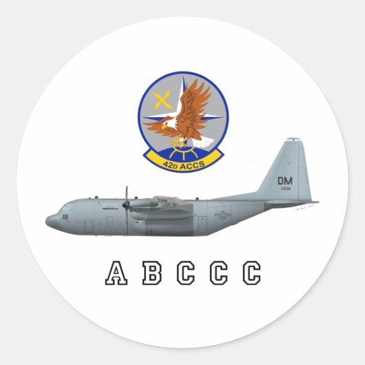 Sticker Rond ABCCC 42e ACCS (Devant)