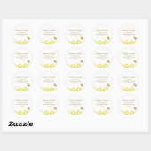 Sticker Rond Abee (Feuille)