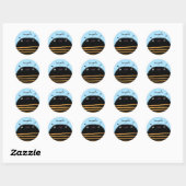 Sticker Rond Abee (Feuille)