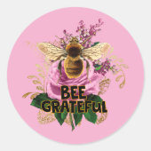 Sticker Rond Abee Grateful (Devant)