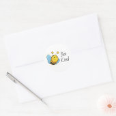 Sticker Rond Abee type mignonne (Enveloppe)