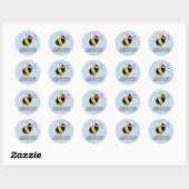 Sticker Rond abeille (Feuille)