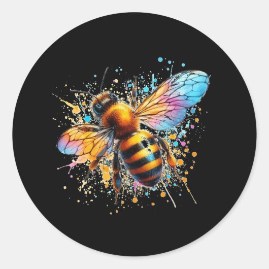 Sticker Rond Abeille (Devant)