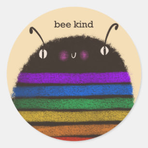 Sticker Rond Abeille