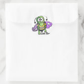 Sticker Rond Abeille bee bees autocollantes zombi (Sac)
