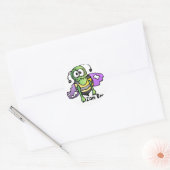 Sticker Rond Abeille bee bees autocollantes zombi (Enveloppe)