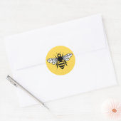 Sticker Rond Abeille de Manchester (Enveloppe)