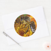 Sticker Rond Abeille de miel de l'Ouest (Enveloppe)