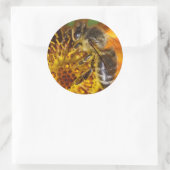 Sticker Rond Abeille de miel de l'Ouest (Sac)