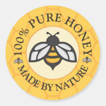 Abeille Dorée et Nid d'Abeille - Miel Naturel 100%