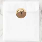 Sticker Rond Abeille douce (Sac)