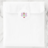 Sticker Rond Abeille en tant qu'infirmière avec trousse First a (Sac)