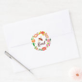 Sticker Rond Abeille fleurie (Enveloppe)