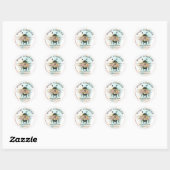 Sticker Rond Abeille Florale De La Ruche (Feuille)