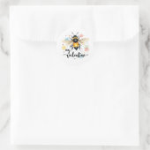 Sticker Rond Abeille ma Saint-Valentin (Sac)