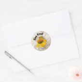 Sticker Rond Abeille - Nature Harmonieuse (Enveloppe)