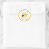 Sticker Rond Abeille & Rayon De Miel (Sac)