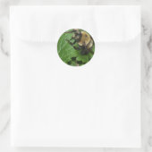Sticker Rond Abeille sur baume de citron (Sac)