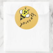 Sticker Rond Abeille-Toi ! (Sac)