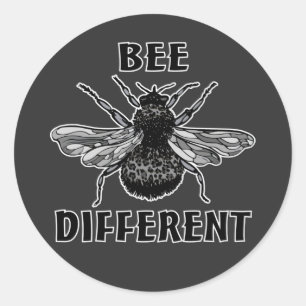 Sticker Rond Abeilles Abeilles Différents Séjour bizarre et uni