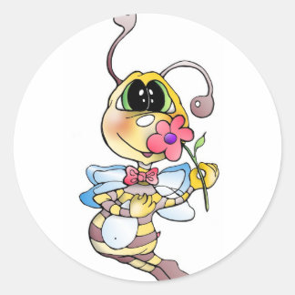 Sticker Rond Abeilles autocollantes