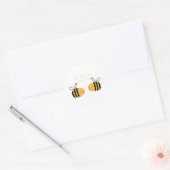 Sticker Rond abeilles buzz miel amour nous sommes longtemps ens (Enveloppe)