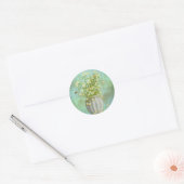 Sticker Rond Abeilles et Camomiles (Enveloppe)