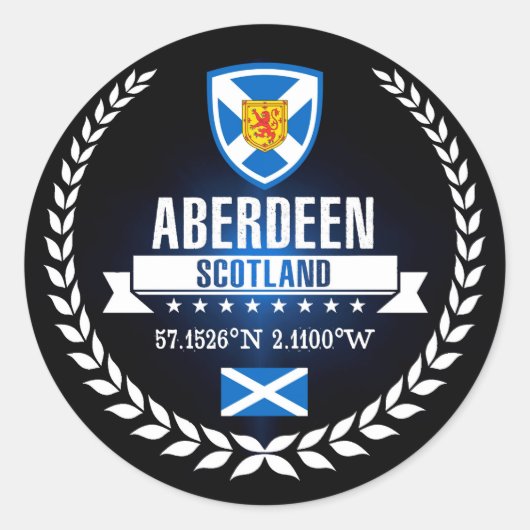 Sticker Rond Aberdeen (Devant)