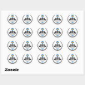 Sticker Rond Aberdeen (Feuille)