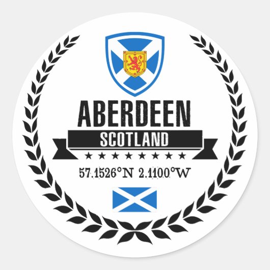 Sticker Rond Aberdeen (Devant)