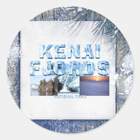 Sticker Rond ABH Kenai Fjords (Devant)