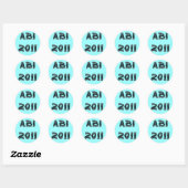STICKER ROND ABI 2011 (Feuille)