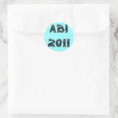 STICKER ROND ABI 2011 (Sac)