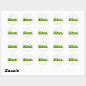 Sticker Rond Abigail (Feuille)