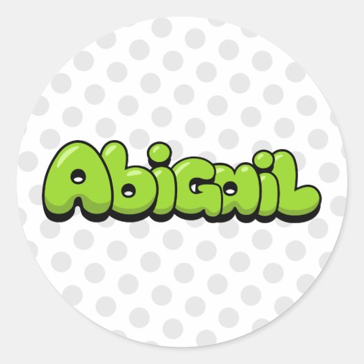 Sticker Rond Abigail (Devant)