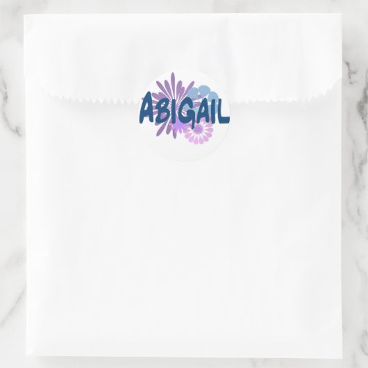 Sticker Rond Abigail (Sac)