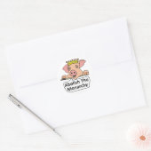 Sticker Rond Abolir La Monarchie (Enveloppe)