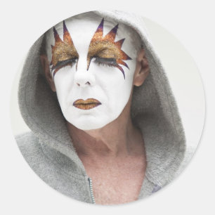 Sticker Rond Abondance d'étincelle de soeur dans le sweat -