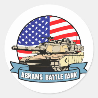 STICKER ROND ABRAMS AMERICA