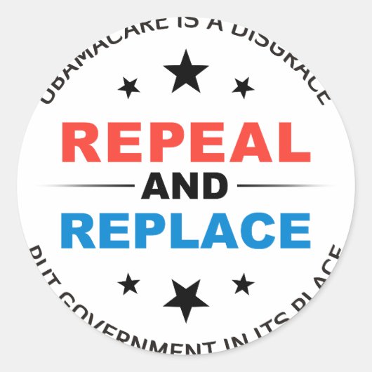 Sticker Rond Abroger Et Remplacer (Devant)