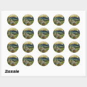 Sticker Rond Abruzzes (Feuille)