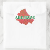 Sticker Rond Abruzzes (Sac)