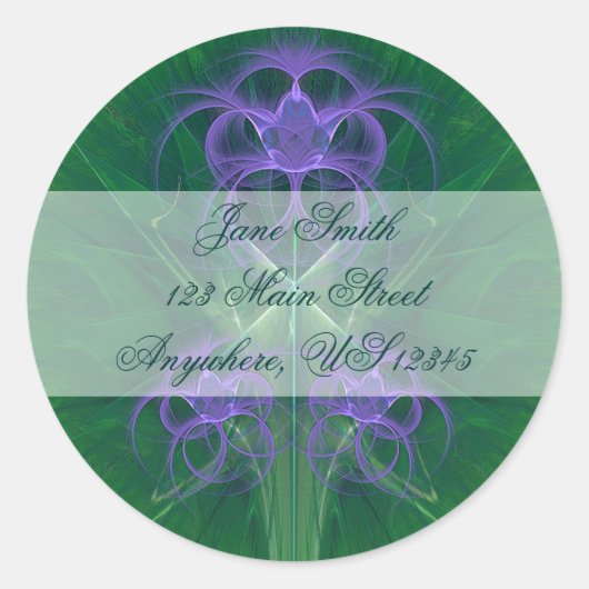 Sticker Rond Absinthe Tulips Mandala (Devant)