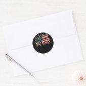 Sticker Rond Absolutely Not Woke Anti Woke Cancel Culture (Enveloppe)