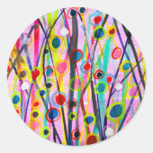 Sticker Rond abstract (Devant)