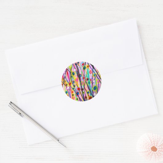 Sticker Rond abstract (Enveloppe)
