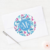 Sticker Rond Abstract (Enveloppe)