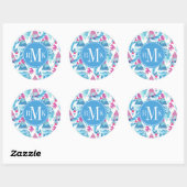 Sticker Rond Abstract (Feuille)