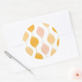 Sticker Rond Abstract golden ogee pattern (Enveloppe)