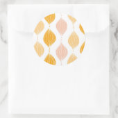 Sticker Rond Abstract golden ogee pattern (Sac)